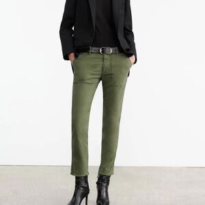 NWOT Nili Lotan Green Jenna Pants Size 6